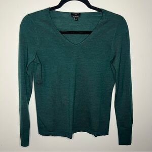 Talbots Teal 100% Merino Wool Sweater